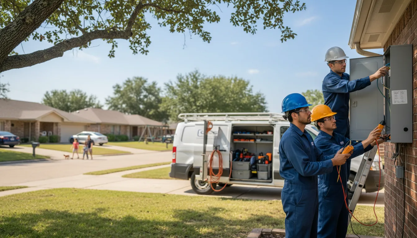 Certified electrician providing emergency electrical services in Eva, TN
